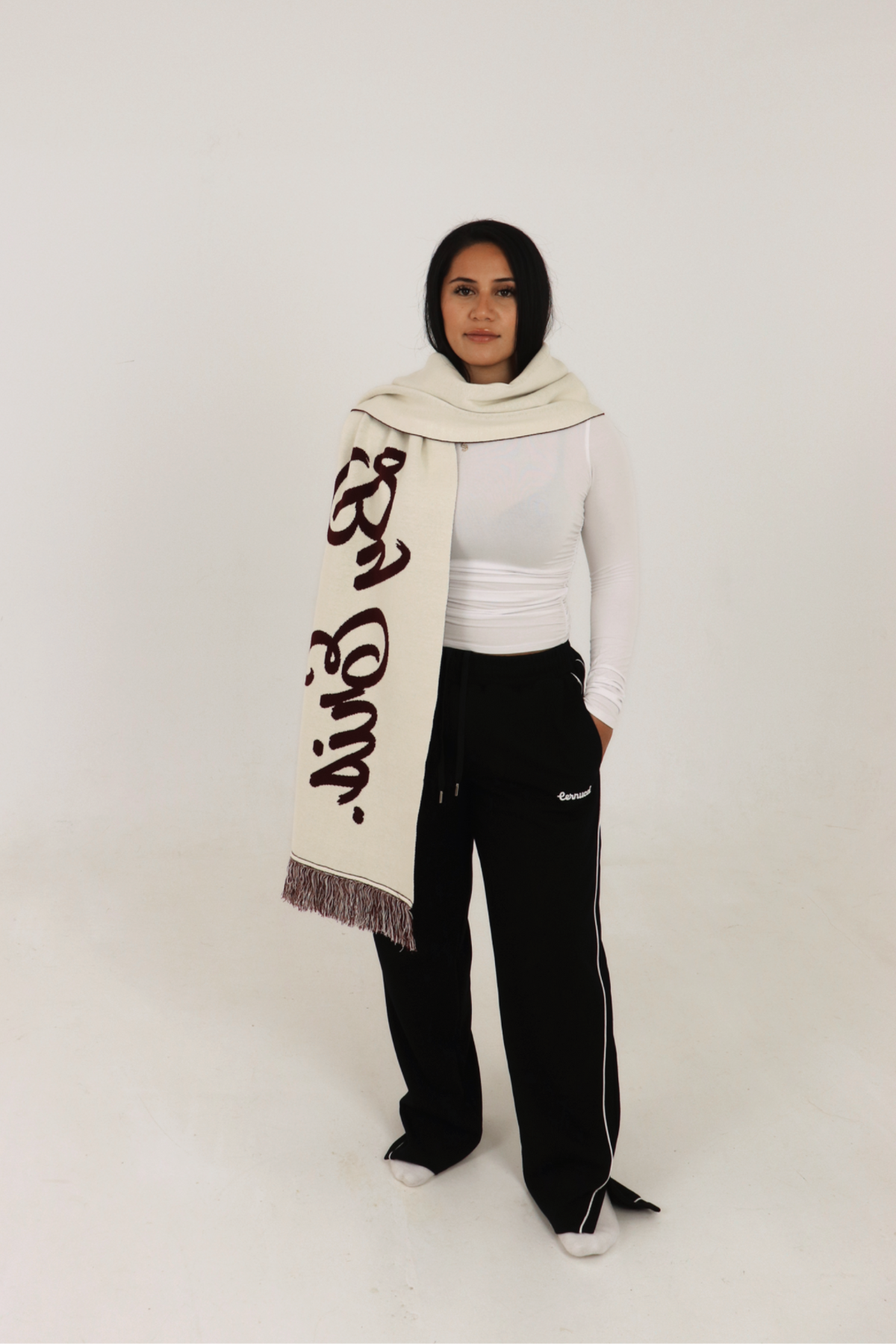 Script Logo Scarf