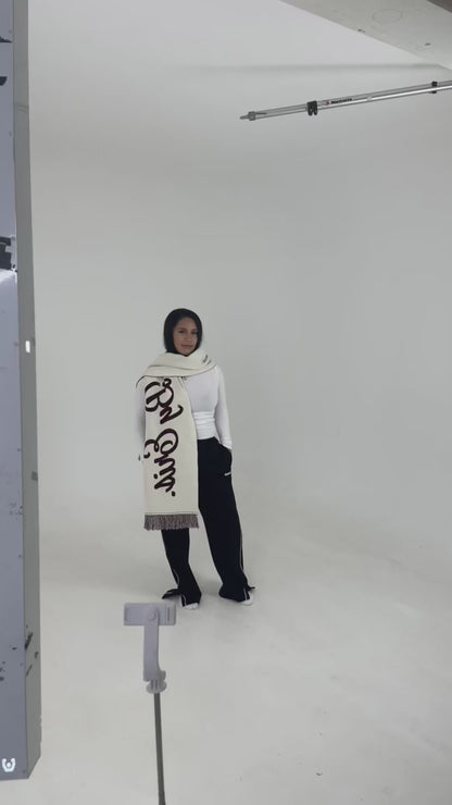 Script Logo Scarf