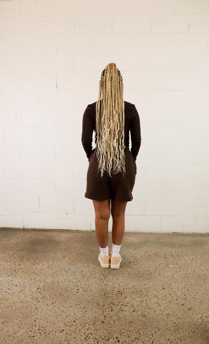 The Malia Set - Chocolate (Sweat short) - Eris Collective