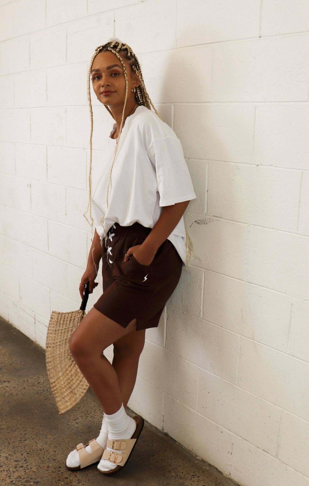 The Malia Set - Chocolate (Sweat short) - Eris Collective