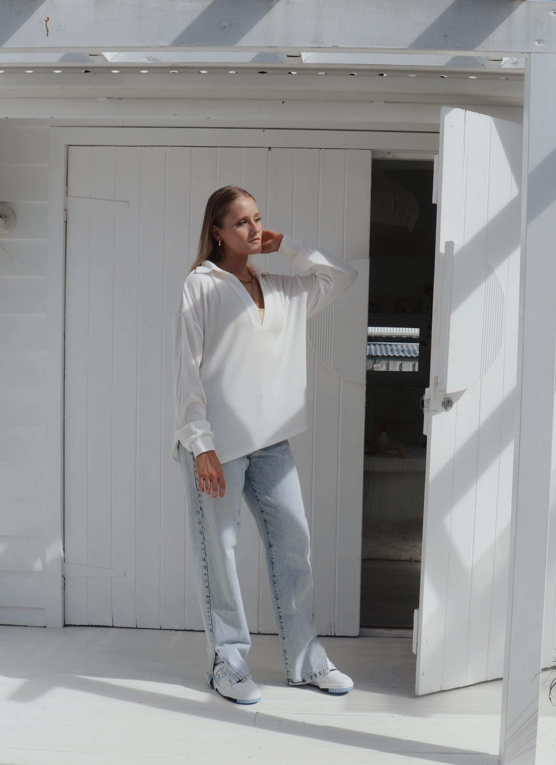 Beverley Pullover - white