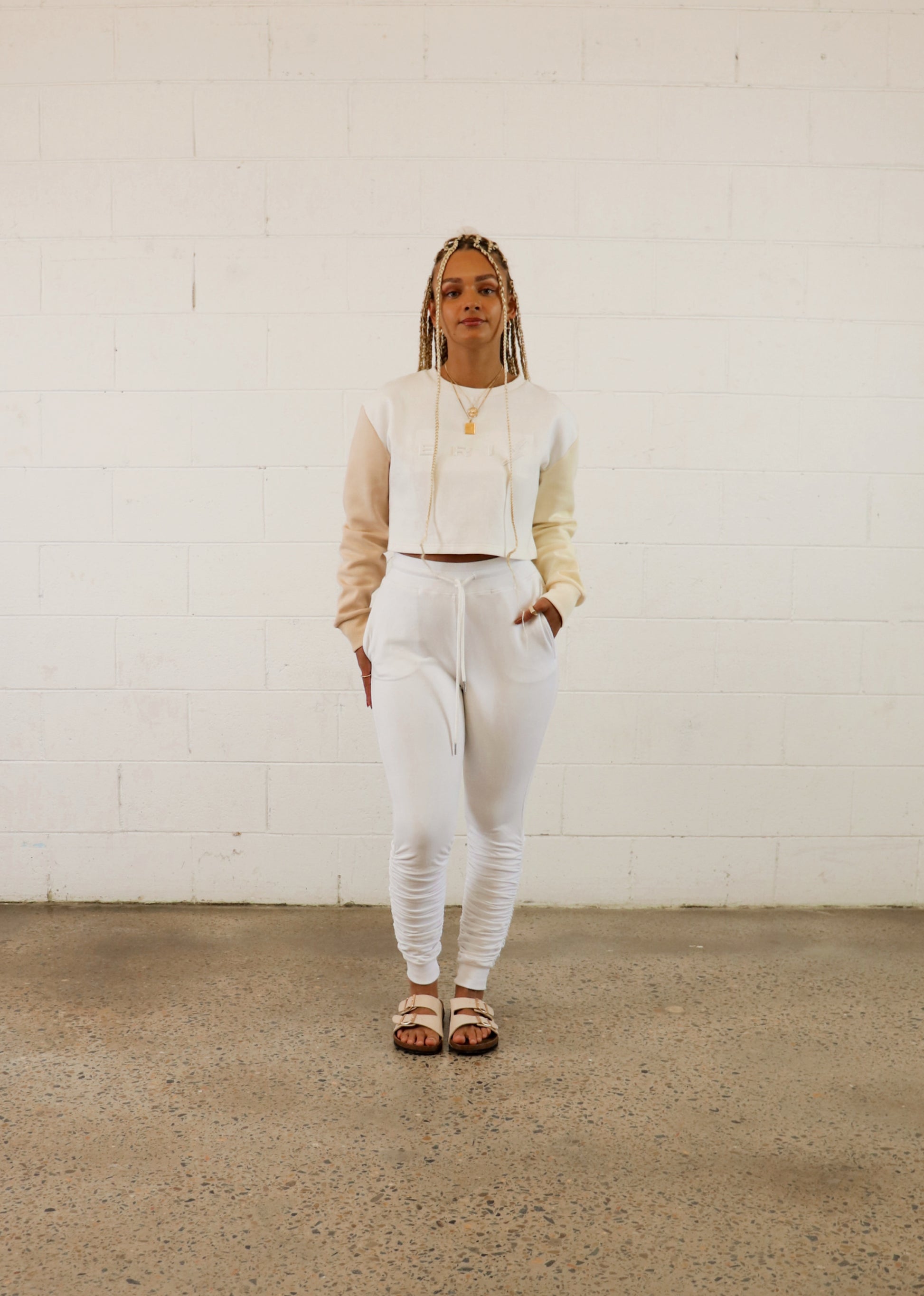 Honey & Ivory Crop Jumper - Eris Collective