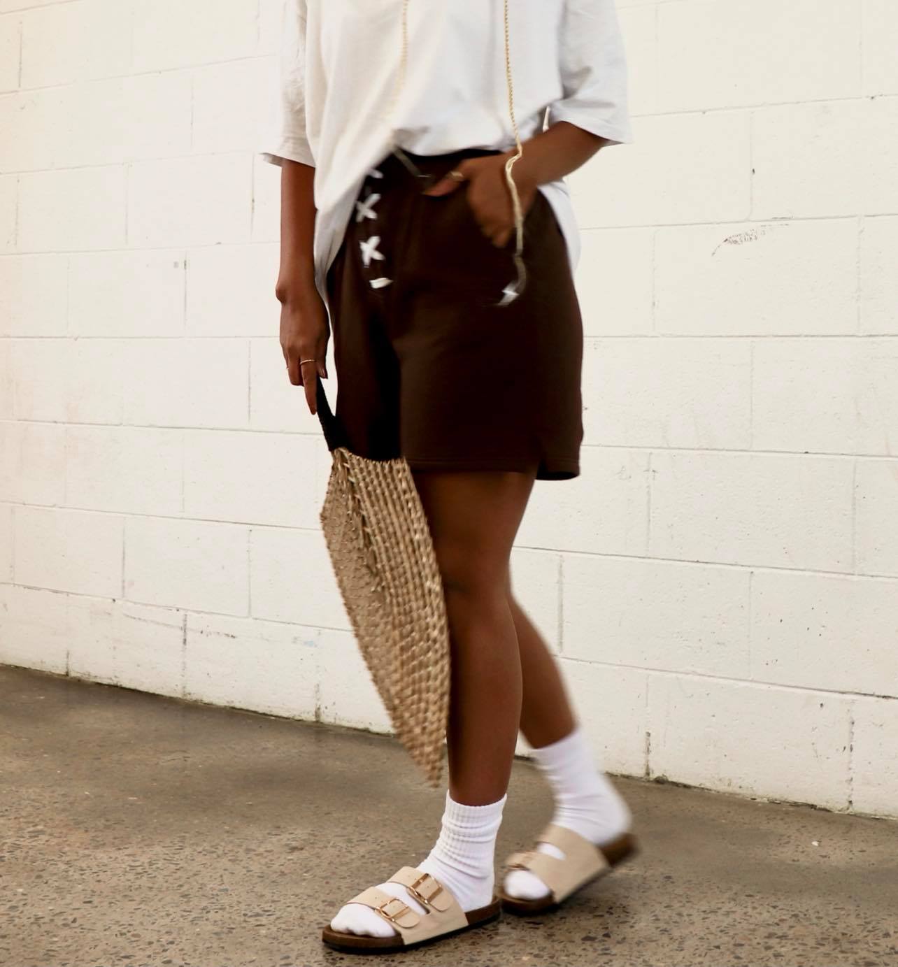 The Malia Set - Chocolate (Sweat short)