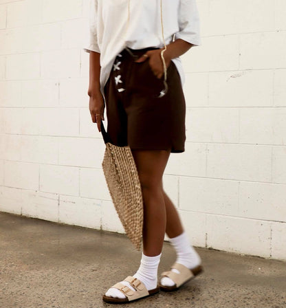 The Malia Set - Chocolate (Sweat short)